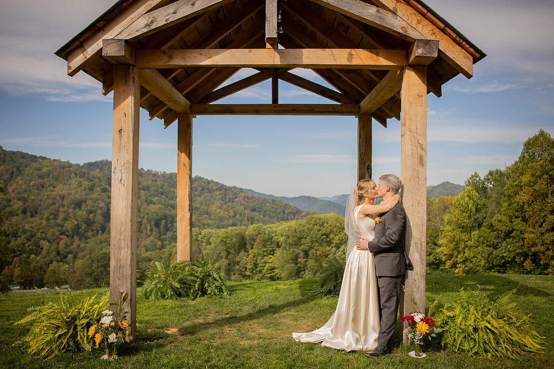 Bride and Groom Portraits | Bridal Portraits | Asheville Wedding Photographer