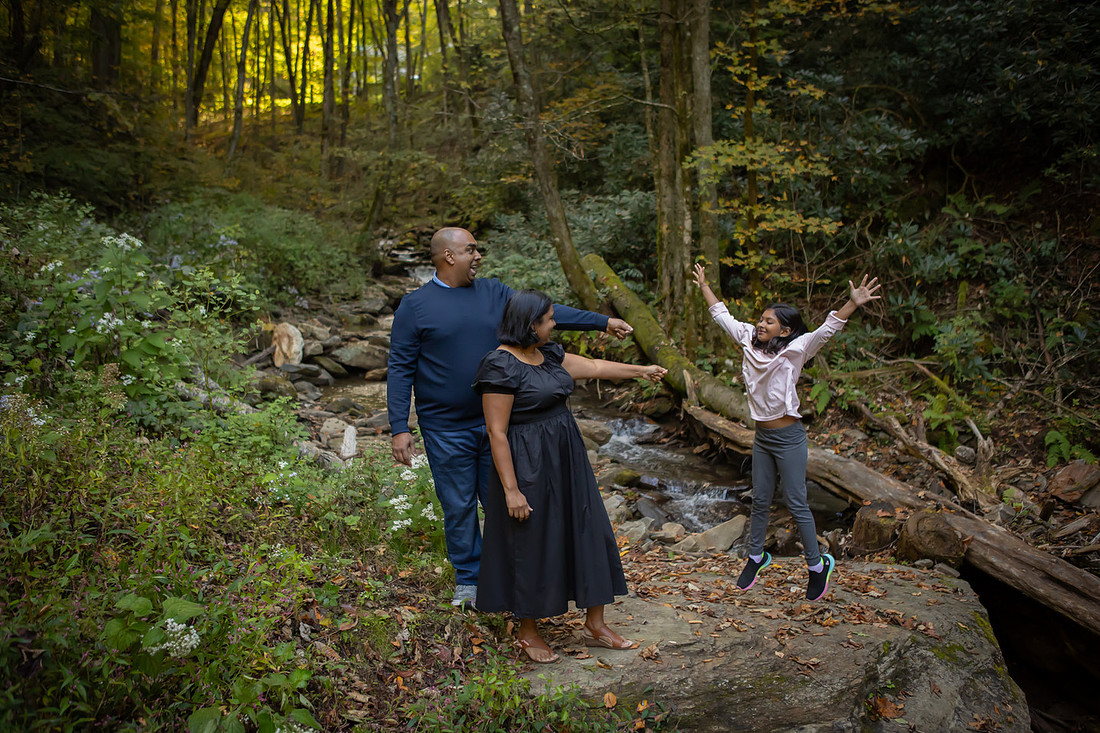 Playful Outdoor Family Photos | Asheville Photographer