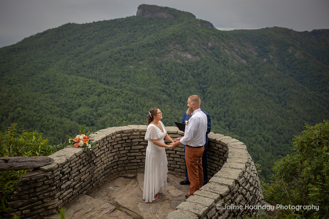 Wedding at Wiseman's View in Linville NC | Asheville Elopement Photographer