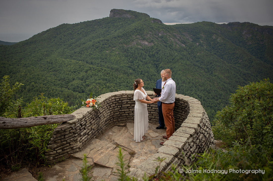 Wedding at Wiseman's View in Linville NC | Asheville Elopement Photographer