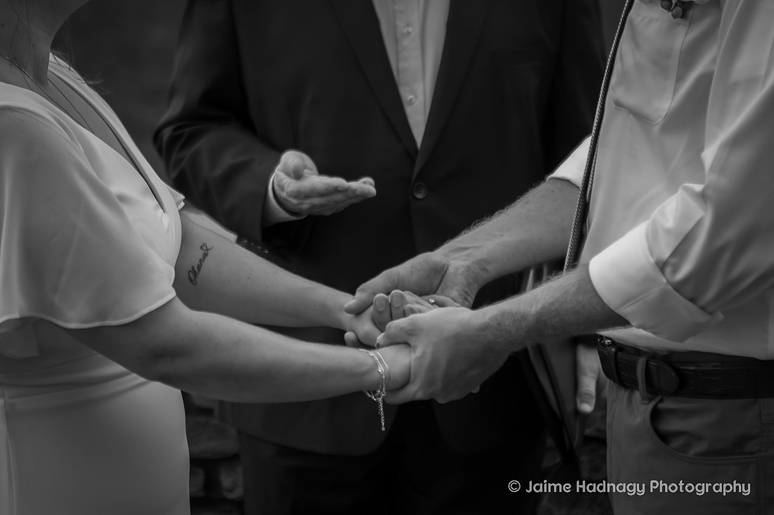 Mountain Overlook Wedding Ceremony Photography | Adventure Elopement Photographer
