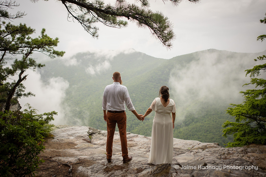 Elopement Photography in Linville NC at Wiseman's View