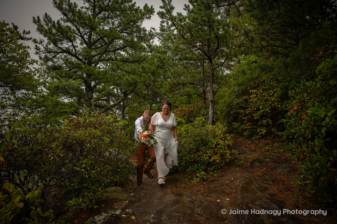 Elopement Photography in Linville NC at Wiseman's View