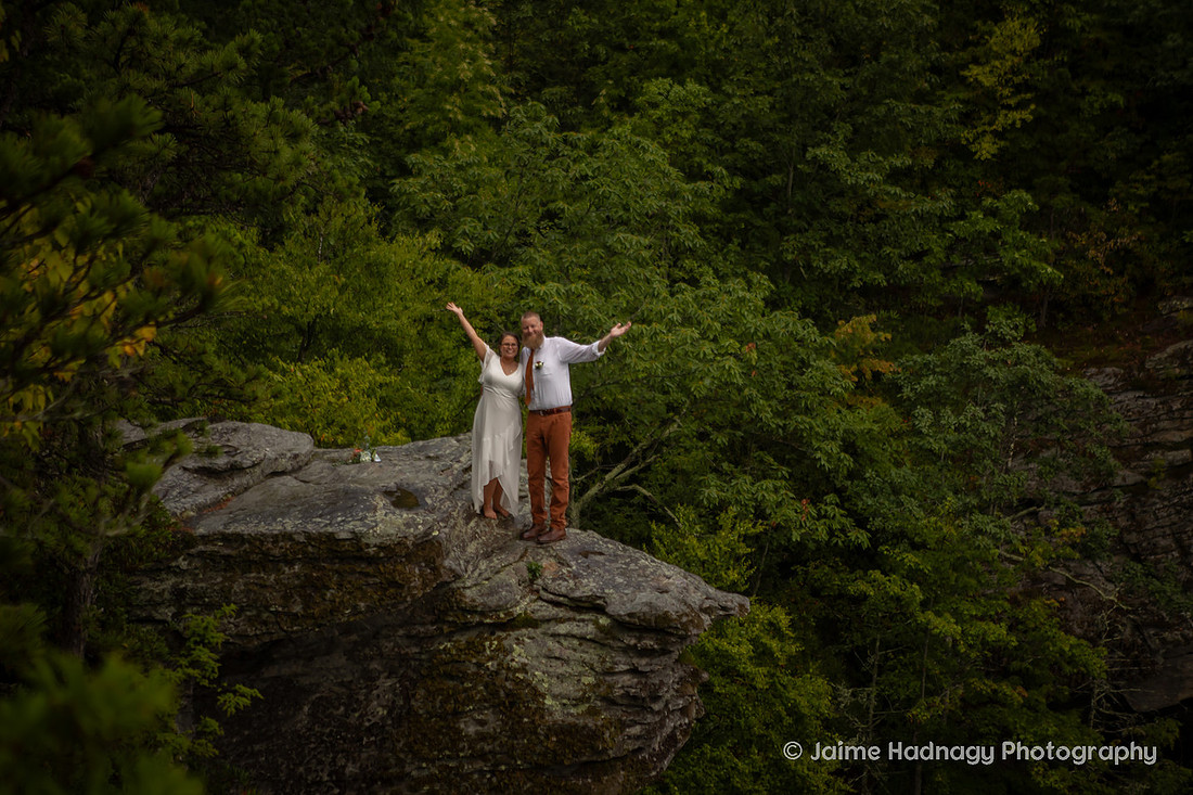 Elopement Photography in Linville NC at Wiseman's View