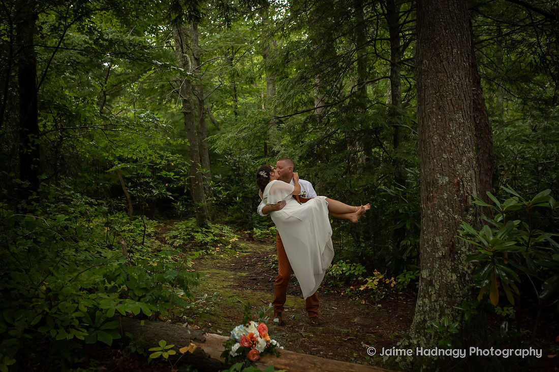 Nature Adventure Elopement  Near Asheville | Photographer