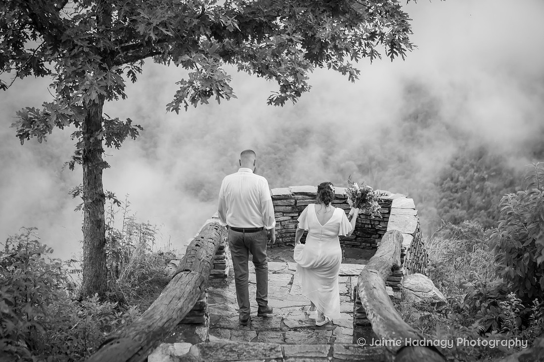 Nature Adventure Elopement  Near Asheville | Photographer
