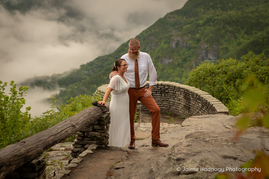 Nature Adventure Elopement  Near Asheville | Photographer