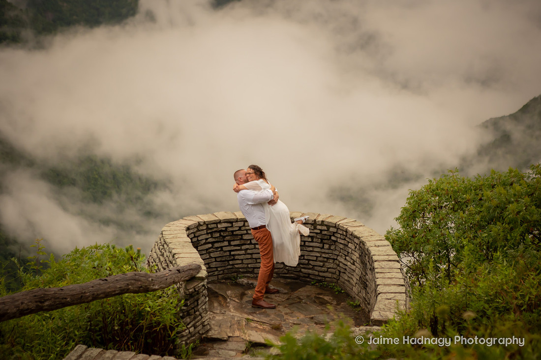Nature Adventure Elopement  Near Asheville | Photographer