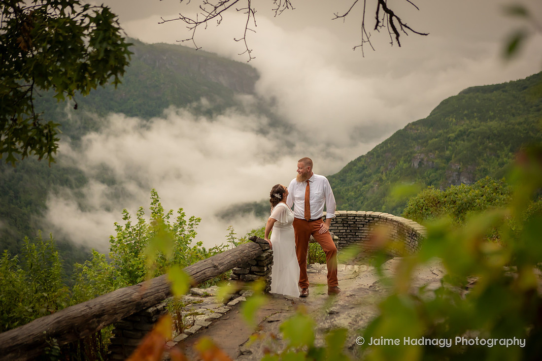 Nature Adventure Elopement  Near Asheville | Photographer