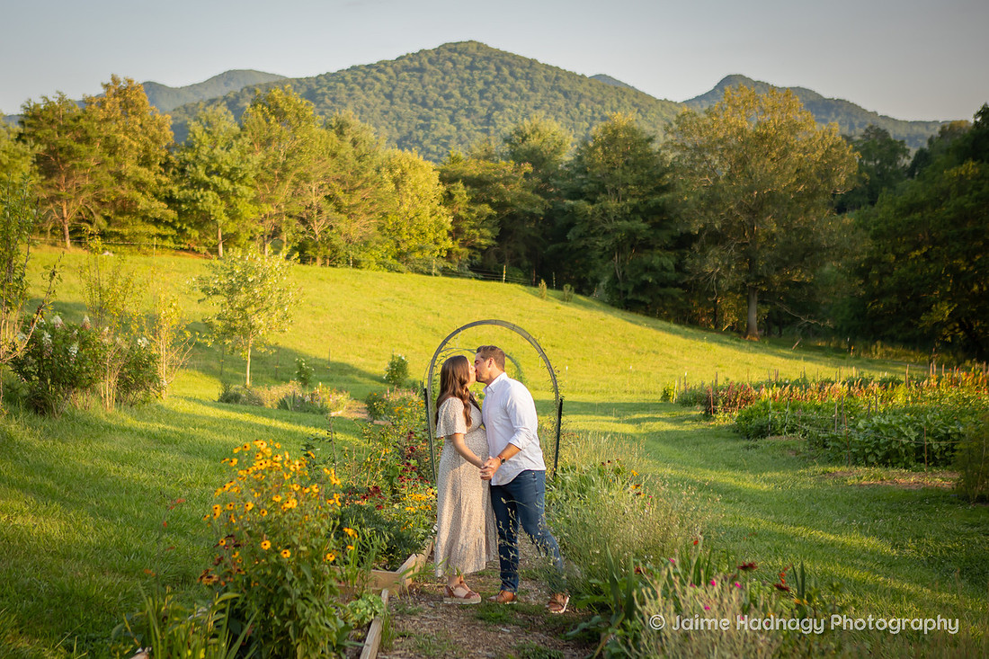 Flower Farm Maternity Photos | Asheville Pregnancy Photographer
