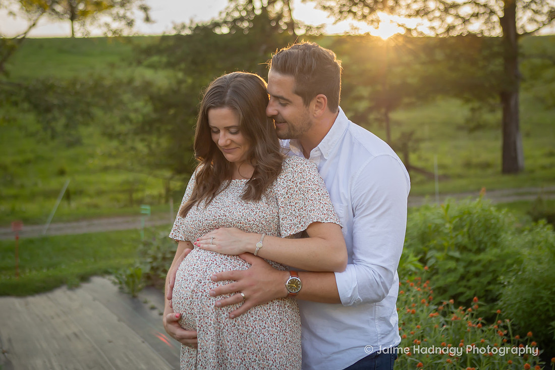Maternity Photography Session at Flower Farm in Western North Carolina | Asheville Family Photographer
