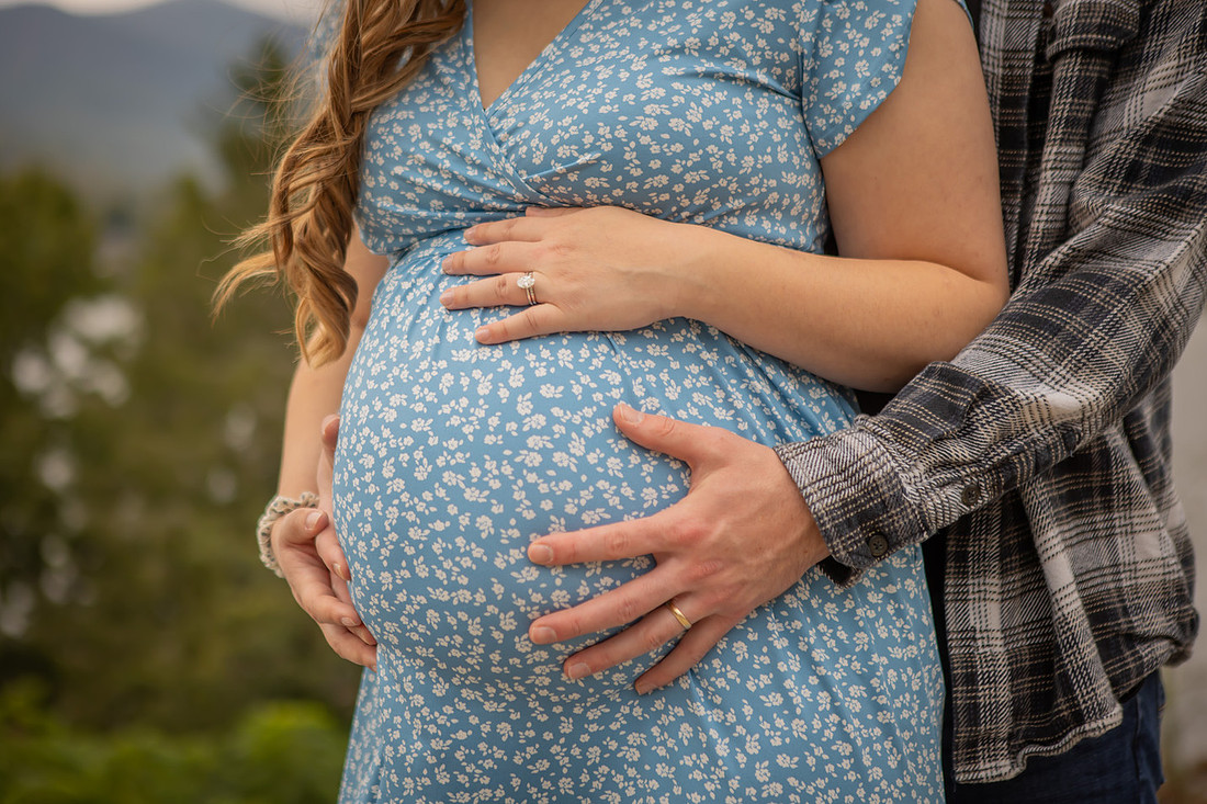 Fur Family Maternity Photography at Lake Junaluska Waynesville NC Photographer