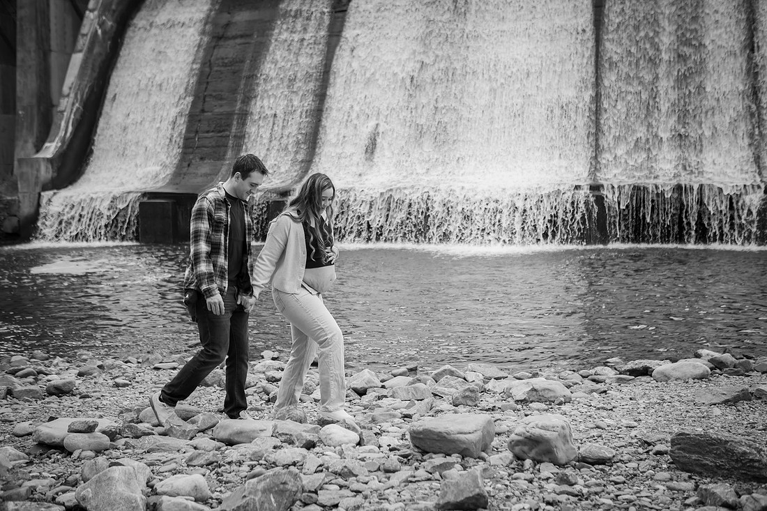Couples Maternity Photos with Dogs | Asheville Photographer