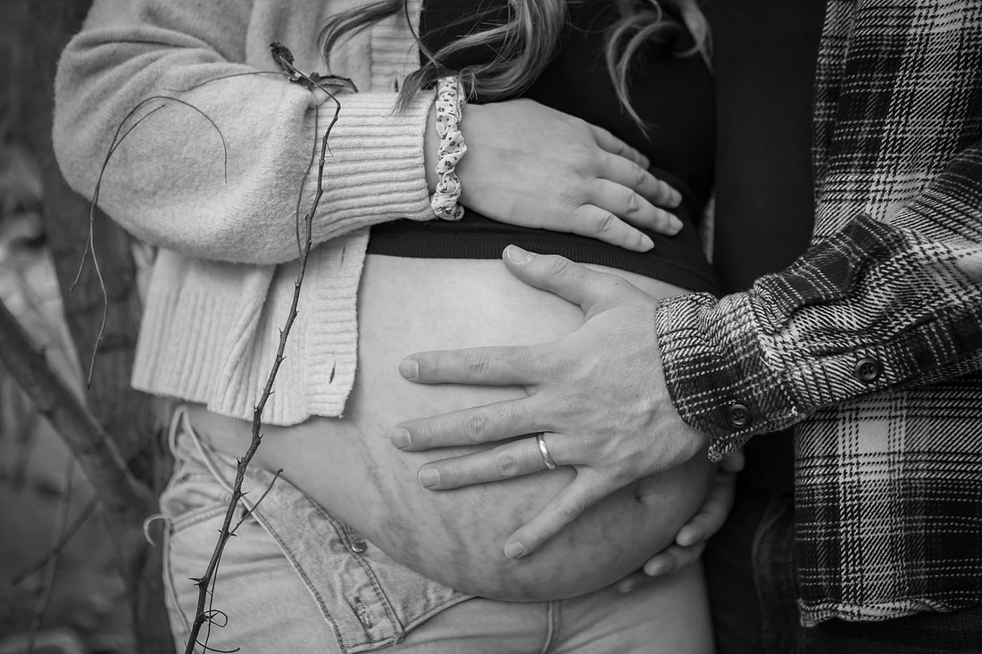 Couples Maternity Photos with Dogs | Asheville Photographer