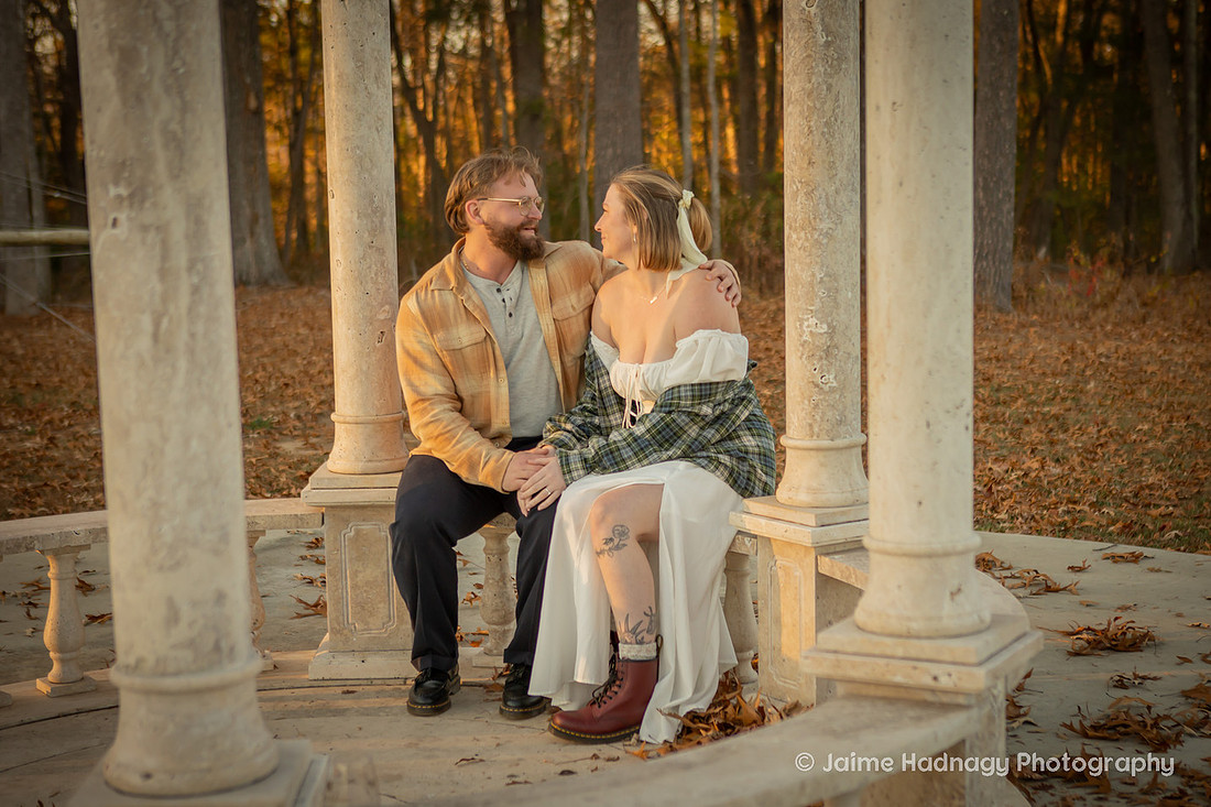 Hendersonville Vineyard Engagement Photos