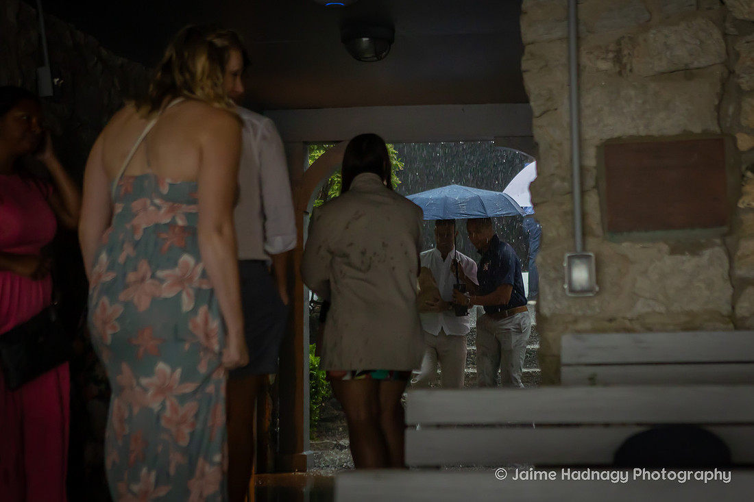 Rainy Day Wedding Photos at Pretty Place