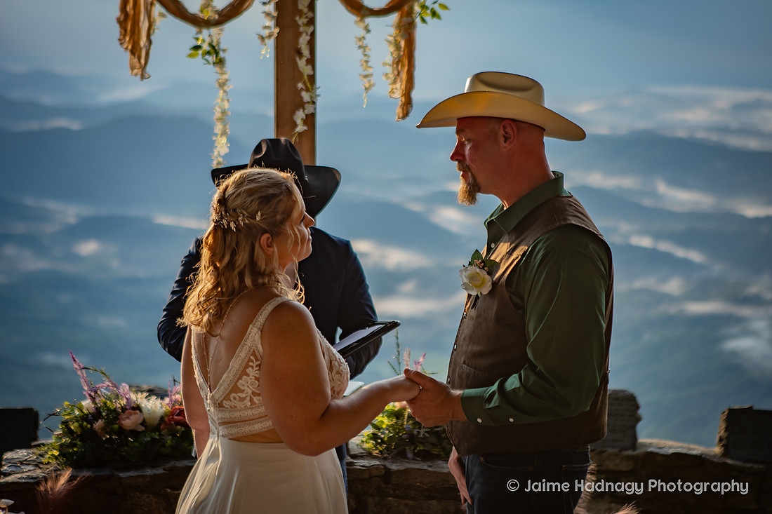 Sunrise Elopement at Pretty Place Mountain Wedding Photographer