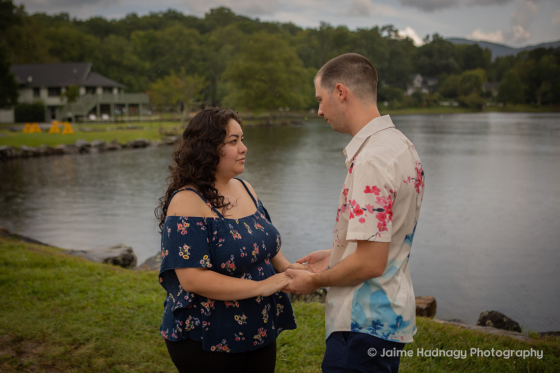 Proposal near Asheville in Black Mountain NC | Engagement Photographer