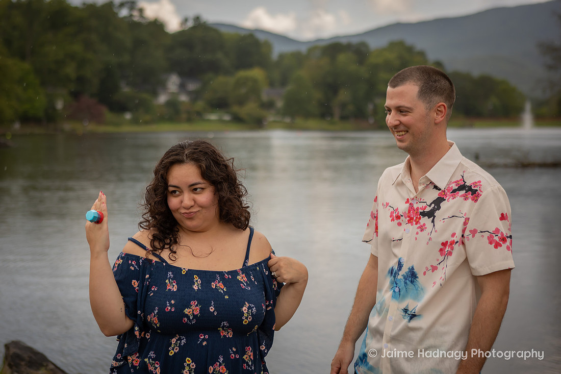 Proposal near Asheville in Black Mountain NC | Engagement Photographer