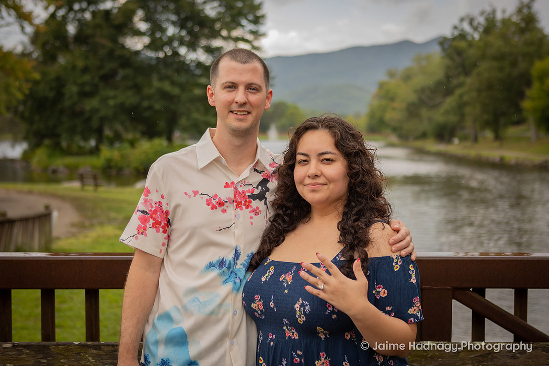 Proposal near Asheville in Black Mountain NC | Engagement Photographer
