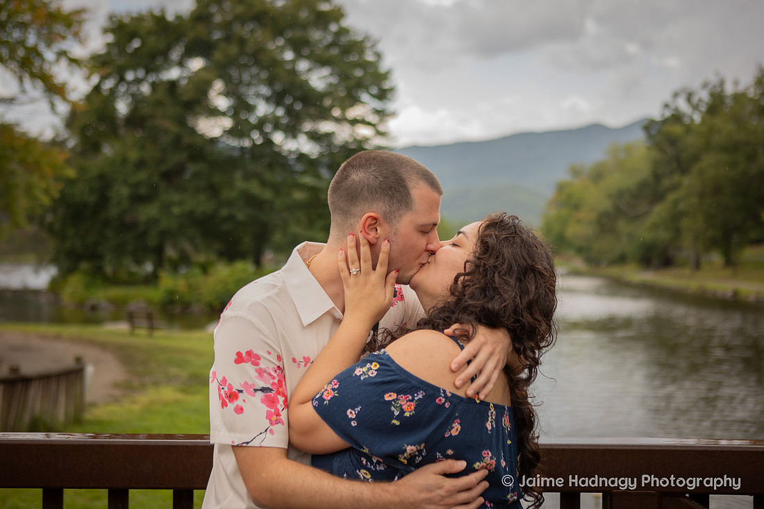Proposal near Asheville in Black Mountain NC | Engagement Photographer