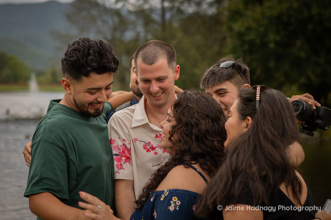 Proposal near Asheville in Black Mountain NC | Engagement Photographer