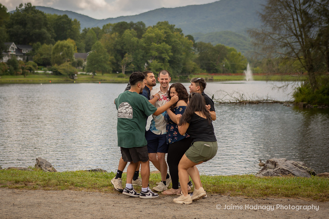 Proposal near Asheville in Black Mountain NC | Engagement Photographer