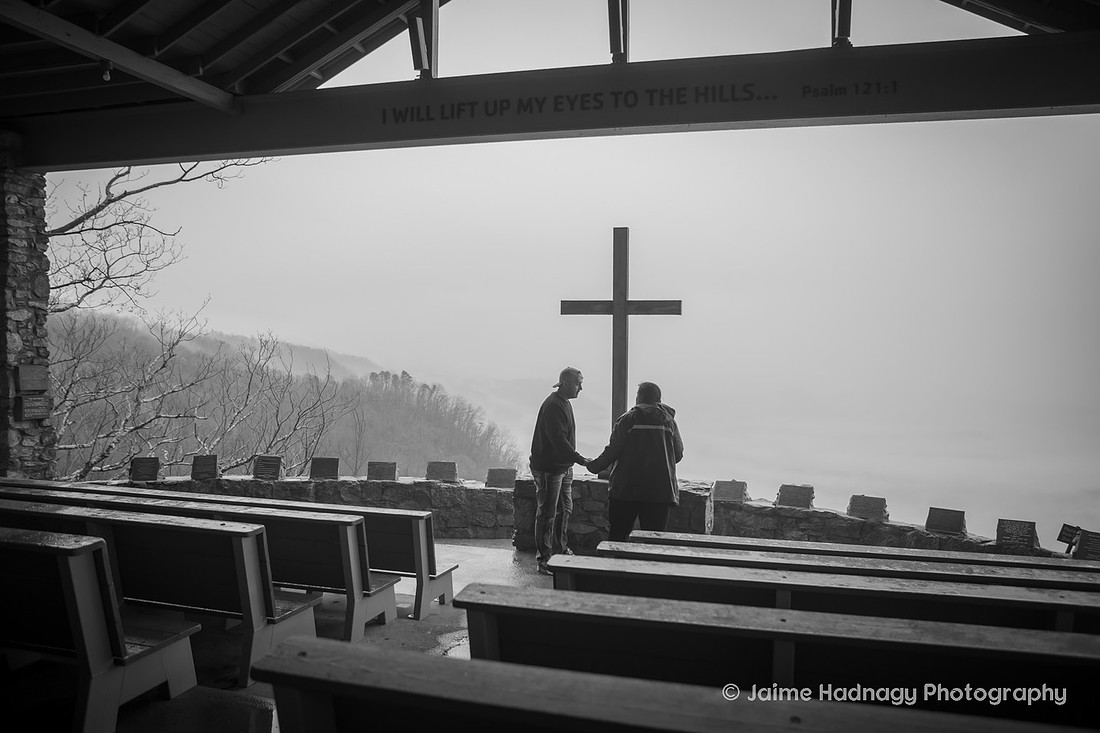 Rainy Day Proposal at Pretty Place | Asheville Photographer