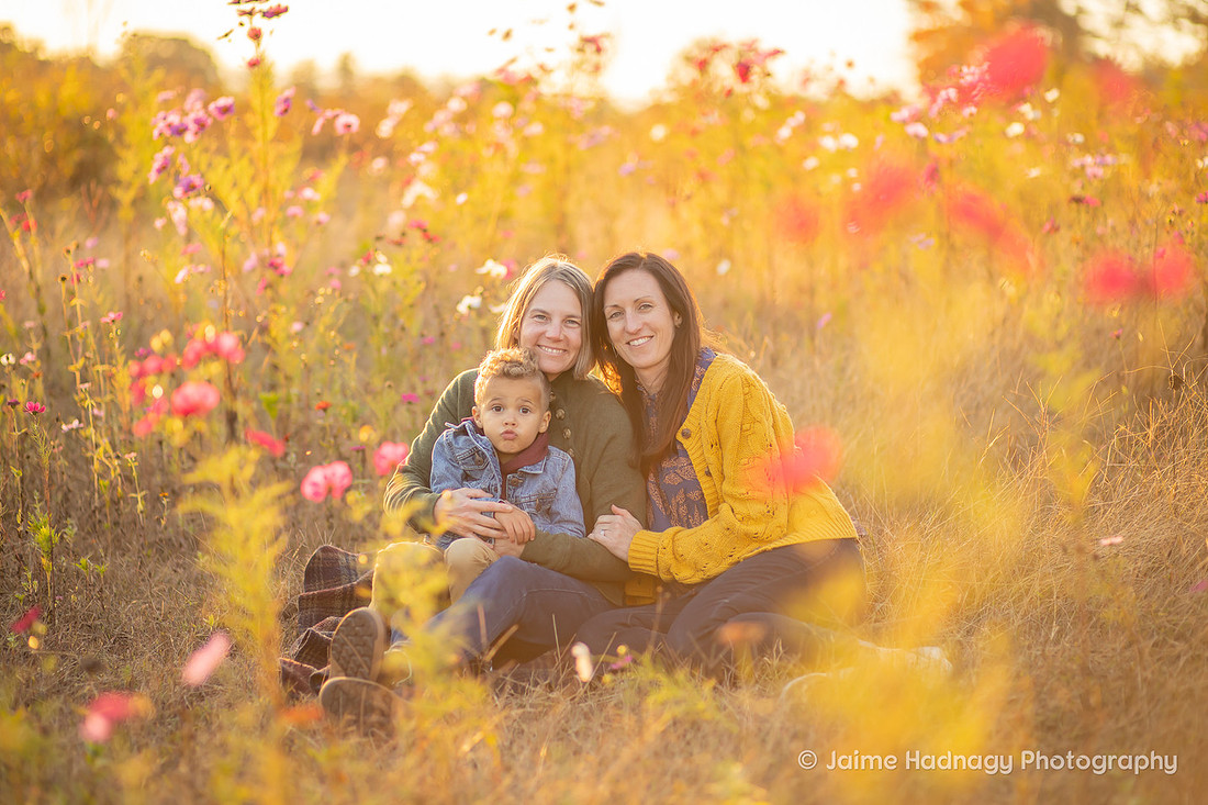 Family Photography in Flower Field | Asheville Photographer