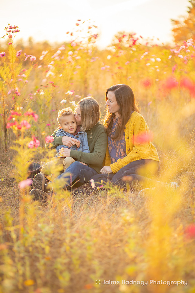 Family Photography in Flower Field | Asheville Photographer