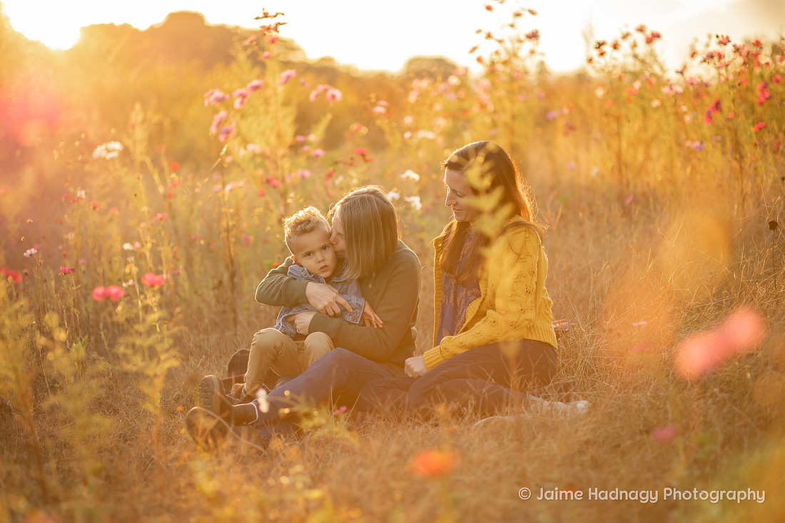 Family Photography in Flower Field | Asheville Photographer