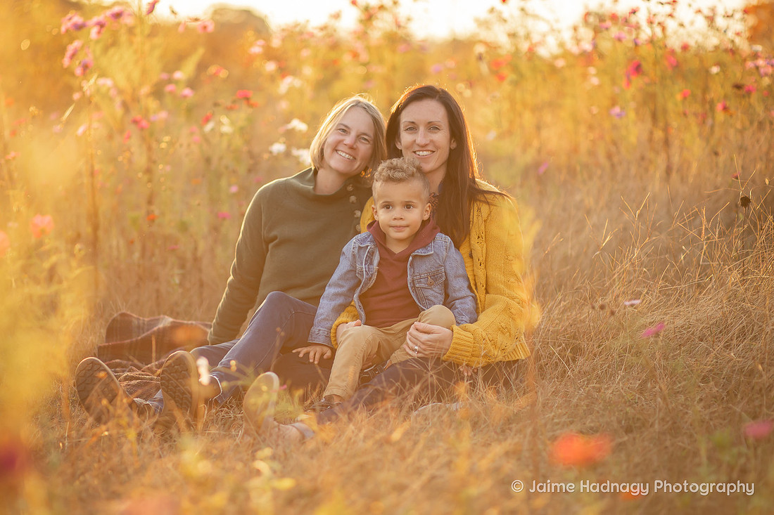 Family Photography in Flower Field | Asheville Photographer