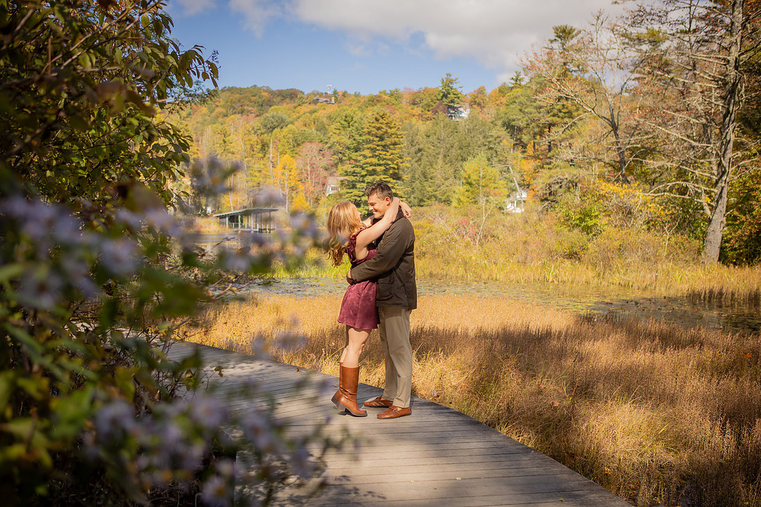 Engagement Photography at Botanical Gardens in Highlands
