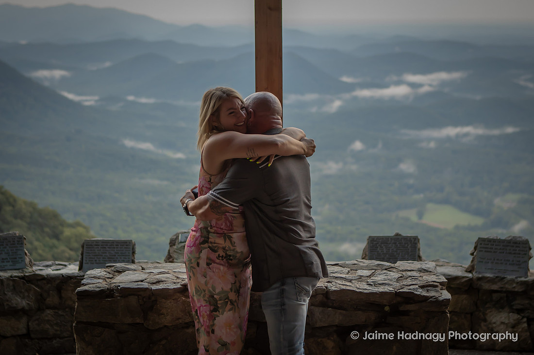 Beautiful Proposal at Pretty Place in Cleveland SC | Asheville Engagement Photographer