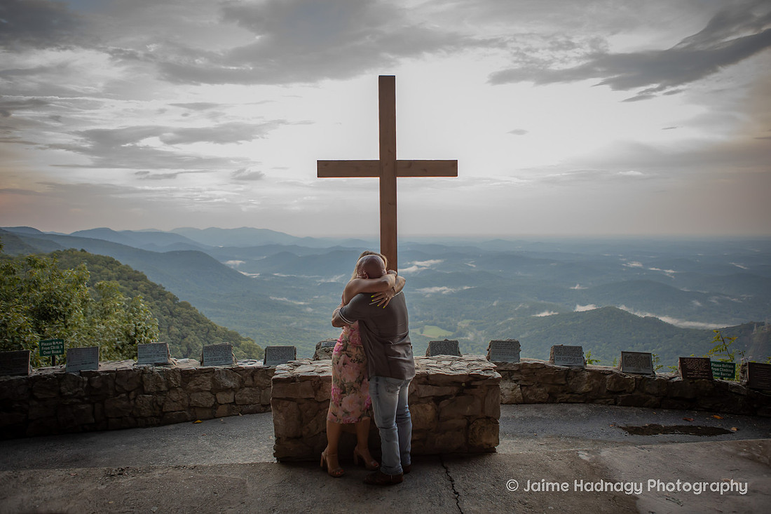 Engagement at Pretty Place Mountain Proposal
