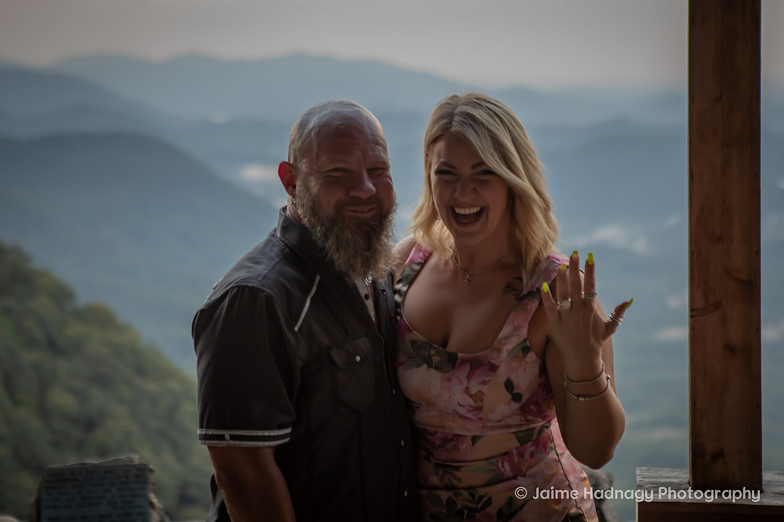 Engagement at Pretty Place Mountain Proposal