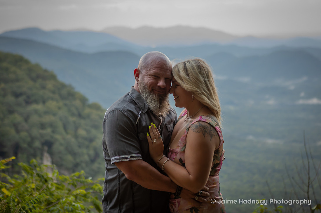 Engagement at Pretty Place Mountain Proposal