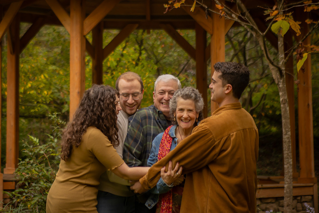 Fun Outdoor Family Photos in Asheville Photographer