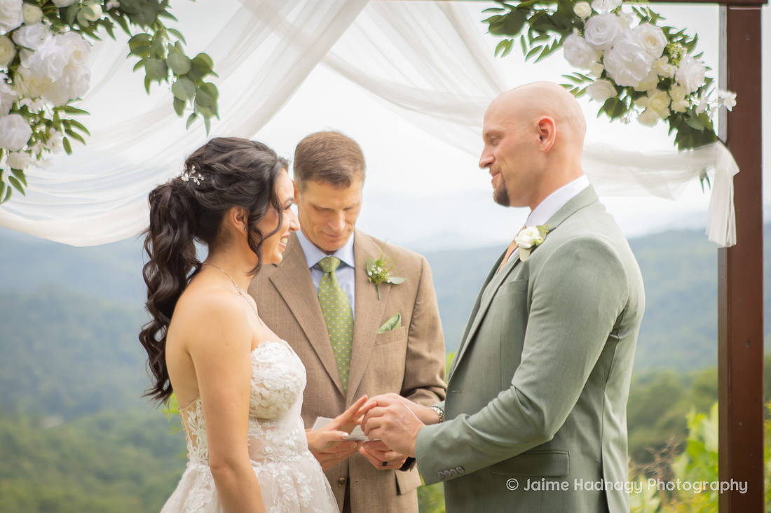 Asheville Wedding Ceremony Photography in the Mountains