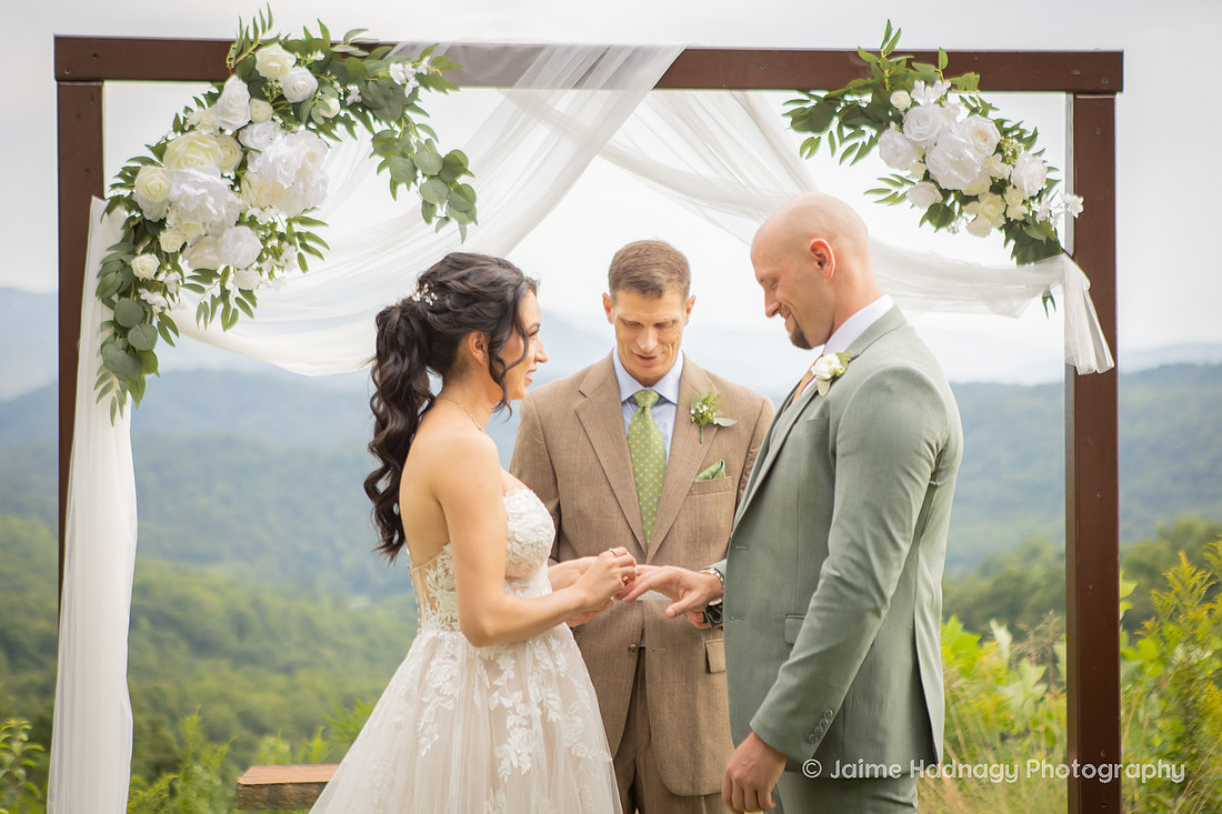 Asheville Wedding Ceremony Photography in the Mountains
