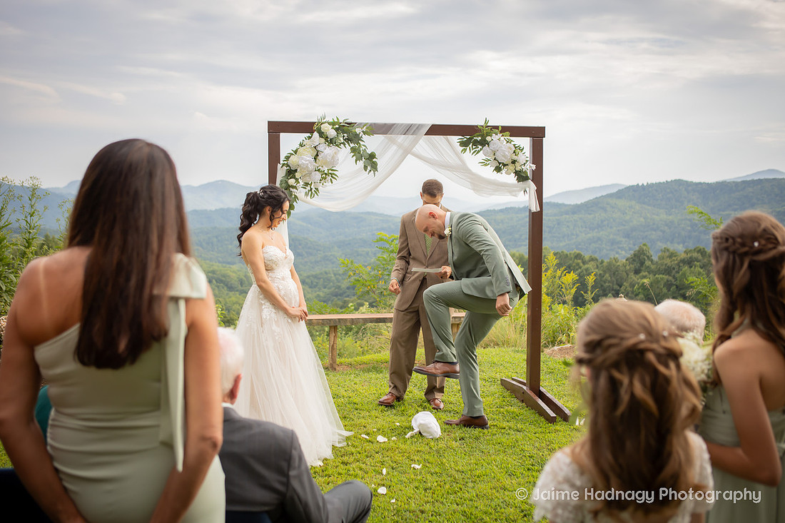 Asheville Wedding Ceremony Photography in the Mountains