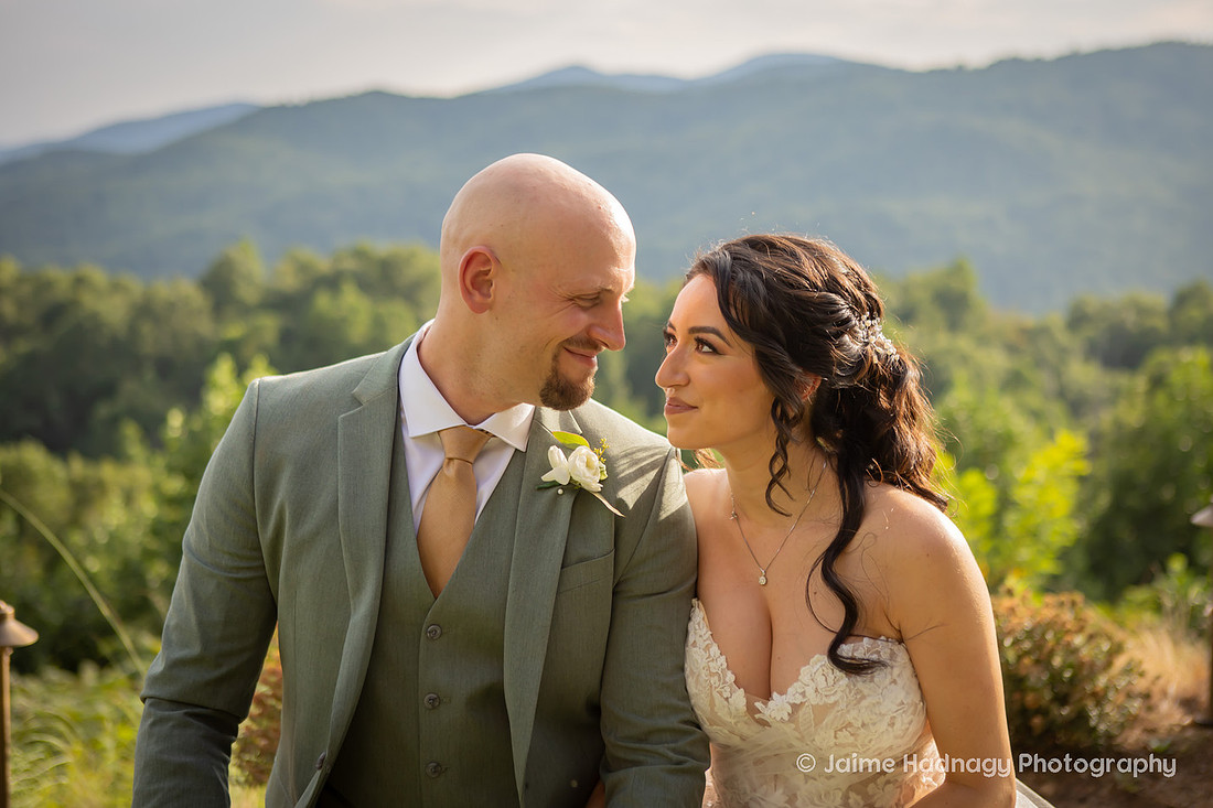 Wedding Photos with Dog and Family | Asheville Elopement Photographer