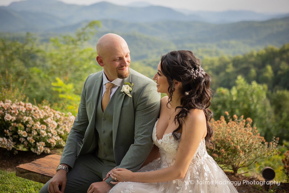 Wedding Photos with Dog and Family | Asheville Elopement Photographer
