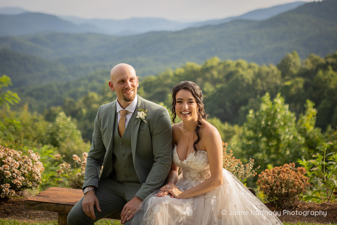 Wedding Photos with Dog and Family | Asheville Elopement Photographer