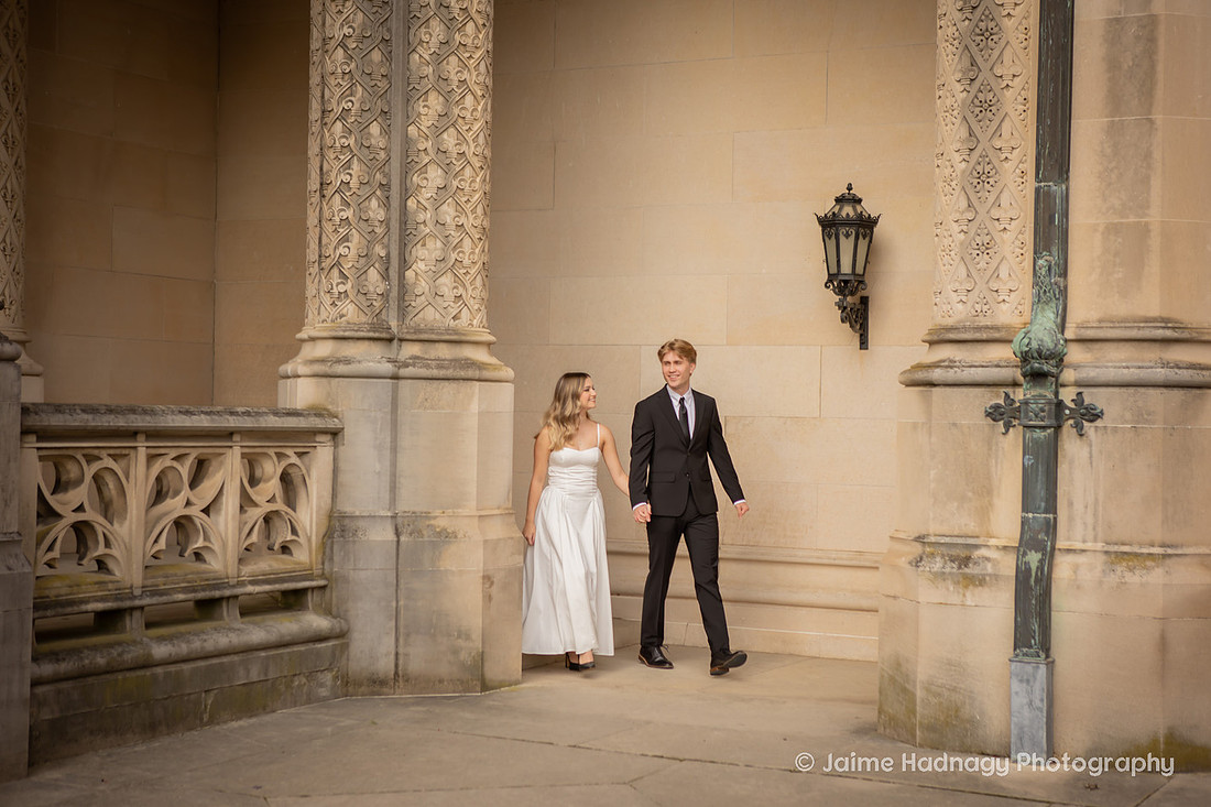 Engagement Photos at the Biltmore Estate Near the House