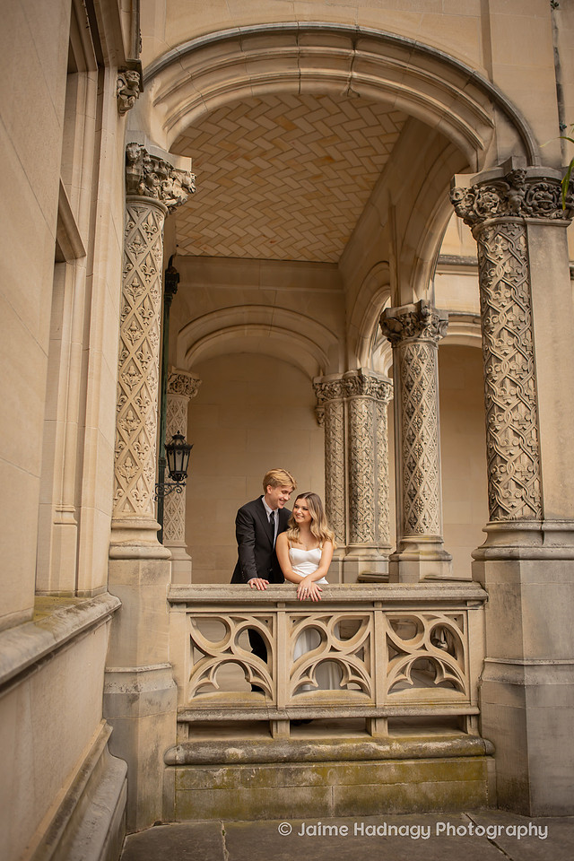 Engagement Photos at the Biltmore Estate Near the House