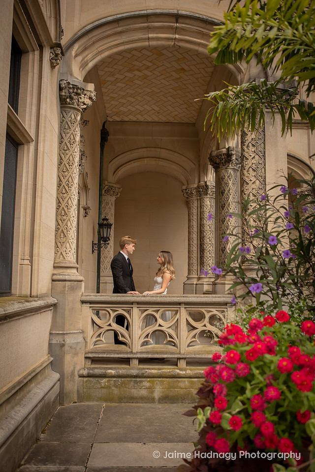 Couple in Formal Attire at Biltmore House