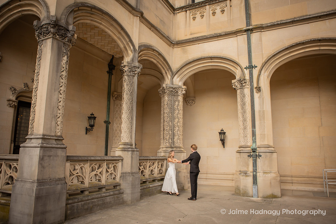 Engagement Photos at the Biltmore Estate Near the House