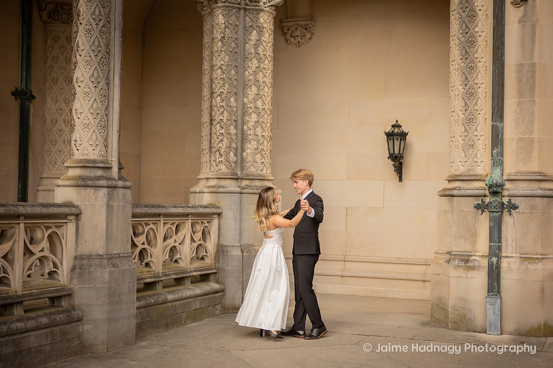 Engagement Photos at the Biltmore Estate Near the House