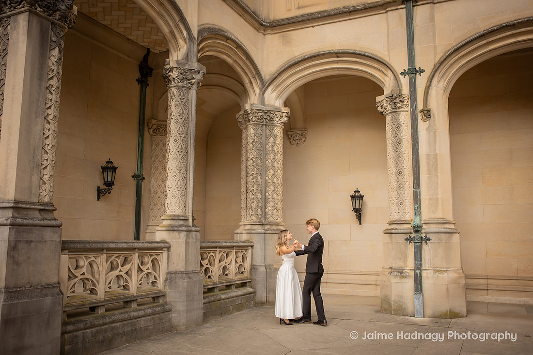 Engagement Photos at the Biltmore Estate Near the House